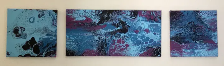 Blue and Purple End Swipe