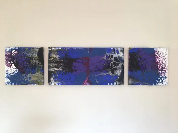 Blue and Purple End Swipe #2